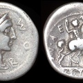 Cr. 291/1 Mn. Aemilius Lepidus AR denarius, 114/113 B.C.