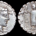 Cr. 372/2 A. Postumius A.f. Sp.n. Albinus AR serrate denarius, 81 BC, Rome mint