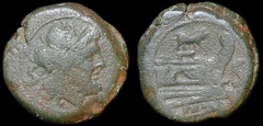 Cr. 121/4 Sow series Æ Semis, 206-195 B.C.