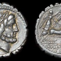 Cr. 364/1d Quintus Antonius Balbus AR serrate denarius, 83-82 BC, Rome mint