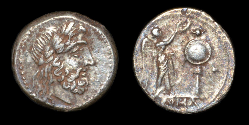Cr. 90/2 Anonymous victoriatus, uncertain mint, 211-208 B.C.