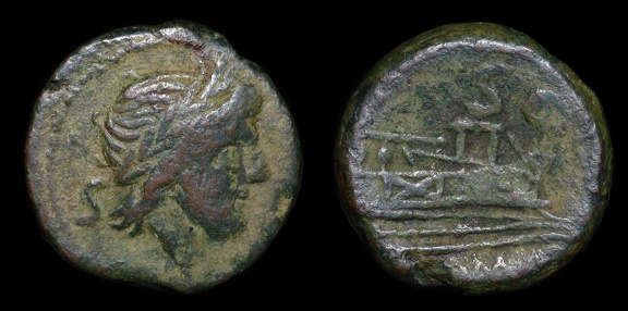 Cf. Cr. 106/5 Anonymous victoriatus, 209-208 B.C., Central Italian(Etrurian?) mint