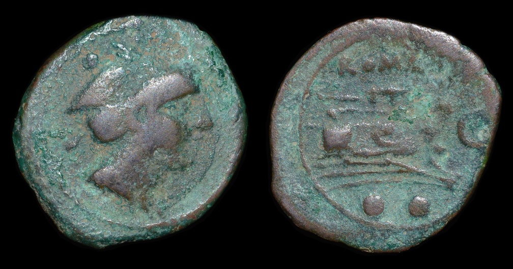 Cr. 63/6 C "Cornelius" Æ sextans, 211 B.C., Sardinian mint