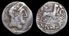 Imitative AR denarius, uncertain group, uncertain prototypes, circa 1st Century B.C.