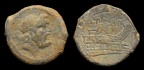 Cr. 338/2 "L.P.D.A.P." series Æ semis, 91 B.C., Rome mint