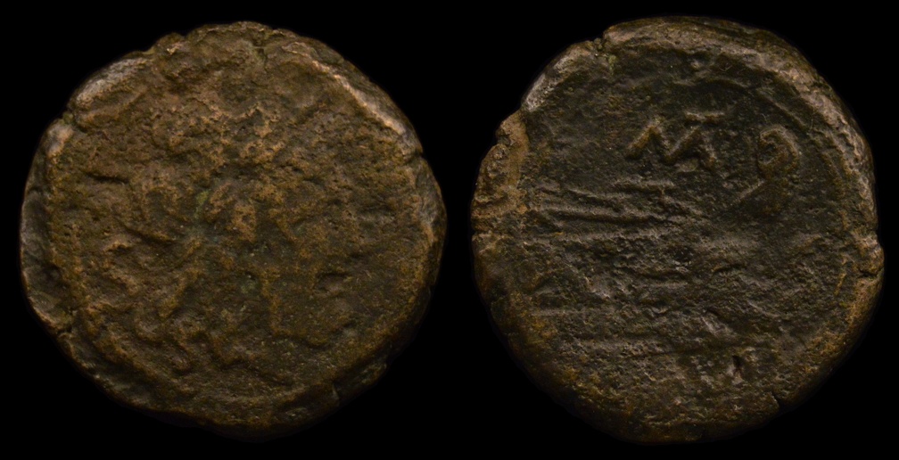 Cr. 162/4 "MAT" series Æ Semis, Rome mint, 179-170 B.C.