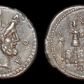 Cr. 281/1 M. Furius L.f. Philus, AR denarius, 119 B.C.