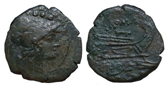 Cr. 89/- McCabe C1 triens, 208 B.C., Apulia