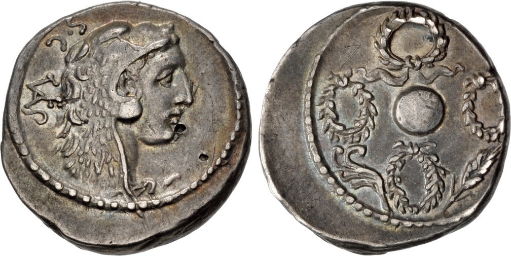 Cr. 426/4a, Faustus Cornelius Sulla AR Denarius, 56 BC, Rome