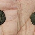 Italian small-change Æ semis, foot symbol, 1st Century B.C.