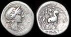 Cr. 291/1 Mn. Aemilius Lepidus AR denarius, 114/113 B.C.