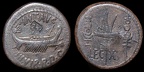 Cr. 544/30 Marc Antony AR denarius, 32-31 BC, Leg XV, Patrae(?) mint