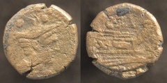 Cr. 173/5 C. SAX/Cluvius Saxula Æ Sextans, 169-158 B.C.