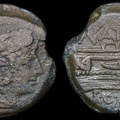 Cr. 200/5 "NAT" series Æ quadrans(Pinarius Natta?), 155 B.C.