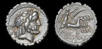 Cr. 364/1d Quintus Antonius Balbus AR serrate denarius, 83-82 BC, Rome mint