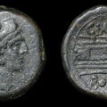 Cr. 178/4 "CINA"(L. Cornelius Cinna?) series Æ quadrans, 169-158 B.C., Rome mint