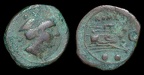 Cr. 63/6 C "Cornelius" Æ sextans, 211 B.C., Sardinian mint