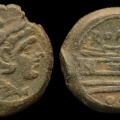 Cr 112/- McCabe J1 Anonymous, Æ quadrans, 206-195 B.C., Rome mint