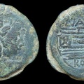 Cr. 200/2 NAT Æ as, 155 B.C., Rome