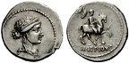 Cr. 419/1b M LEPIDVS AR Denarius, 58 BC, Rome