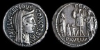 Cr. 415/1 L Aemilius Lepidus Paullus, AR denarius, 62 BC