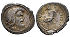 Cr. 449/1a C Vibius C.F. C.N. Pansa AR Denarius, 48 BC, Rome