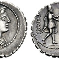 Cr. 362/1 C Mamilius Limetanus AR Denarius, 82 BC