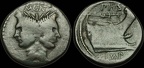 Cr. 479/1 Sextus Pompey Æ as, 43-36 BC, Sicilian mint