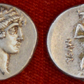 Cr. 410/10a Q Pomponius Musa AR Denarius, "Polyhymnia", 56 BC