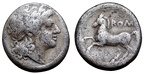 Cr. 26/2 Apollo/Horse ROMA Drachm, circa 235 BC