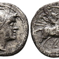 Cr. 66/1 "dot" series AR denarius, Sardinia, 