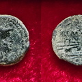 Cr. 81/- Dolabella series Æ sextans, 130-128 BC, Spain