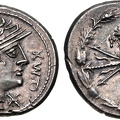 Cr. 265/1 Q•MX AR Denarius, 127 BC