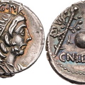 Cr. 393/1a Cn Cornelius Lentulus AR Denarius, 74 BC, Spain