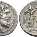 Cr. 97/1a, "L" victoriatus, Luceria, 211-208 B.C., Luceria