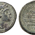 Cr. 100/4a "CA" series quadrans, 211-206 BC, Canusium mint