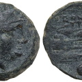 Cr. 99-100/- P3.6 Anonymous P-CA Æ Uncia, 211-206 BC, Canusium outstep