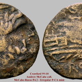Cr. 99/10 - P4.2 - Anonymous P-CA Quartuncial Æ As, 211-206 BC, Canusium outstep