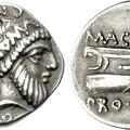 Cr. 446/1 Pompey Magnus & Cn Piso, AR Denarius, Corcyra or Western Greece, 48 BC