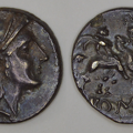 Cr. 55/- anonymous quinarius, after 211 B.C., uncertain(Lucanian?) mint